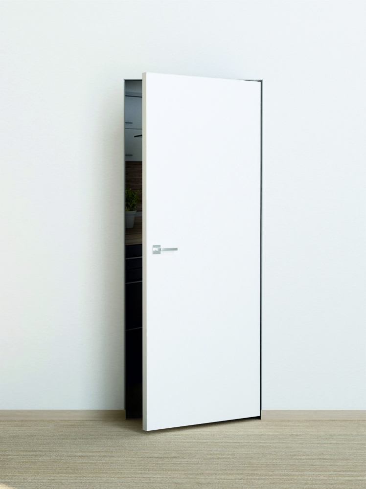 Фото Межкомнатная дверь P-0 Invisible кромка ABS c 4-х ст. белый грунт